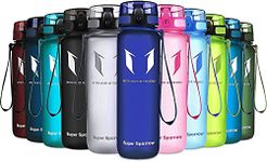 Super Sparrow Sports Water Bottle - 1000ml - Non-Toxic BPA Free & Eco-Friendly Tritan Co-Polyester Plastic - For Running, Gym, Yoga, Outdoors and Camping