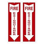 OLANZU Fire Extinguisher Signs with