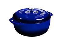 Lodge Enameled Cast Iron Dutch Oven, 7.5 Qt, Indigo