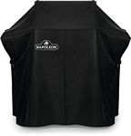 Napoleon BBQ Grill Cover for Rogue 525 Series Grill Cover - Black BBQ Cover, Water Resistant, UV Protected, Air Vents, Velcro Closure, Hanging Loops, Adjustable Buckled Straps to Secure Cover