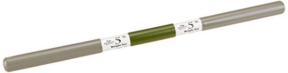 Sammons Preston Rehab Weight Bars, Therapy Rehabiliation and Exercise Equipment for Men, Women, Elderly, Color Coded Medical Recovery Aid for Patient Home and Clinical Use, 5 Pounds, Dark Green