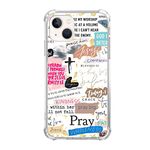 Lobtseyrem Christian Quotes Prayings Case Compatible with iPhone 15, Biblical Verse Postive Sayings Case for iPhone 15, Trendy TPU Bumper Phone Cover Case