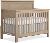 Evolur Oakley 5-in-1 Convertible Crib, Greenguard Gold Certified, Convertible Baby Crib to Toddler Bed, Daybed to Full-Size Bed, Sienna