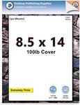 50 Sheets - Extra Thick 8.5" x 14" Cardstock for Inkjet or Laser Printers - 100lb Cover 271 gsm Heavy Printer Paper - Matte Finish White - Great for Cards, Menu's, Posters, Covers