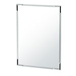 Gatco 1528 Flush Mount Framed Rectangle Mirror, 35.5-inch, Chrome