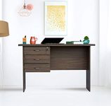 DeckUp Reno Engineered Wood Study Table and Office Desk (Walnut, Matte Finish)