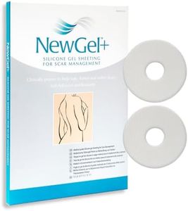 NewGel Advanced Silicone Professional Scar Sheets by MyNewGel, Ultra-Thick, Areola Shaped, for Post-Surgery Cosmetic Procedure, 1 Pair (2 count) - CLEAR