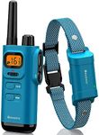 Bousnic Dog Shock Collar with Remote - [New Edition] 4000FT Dog Training Collar for Large Medium Small Dogs (8-120lbs) Waterproof Rechargeable E Collar with Beep, Vibration, Safe Shock (Bright Blue)