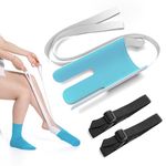 Fanwer Sock aid device for seniors,sock helper easy on easy off with Pants Assist straps,sock assist device for seniors, Disabled,Pregnant, Diabetics -Sock put on helper（Blue）