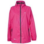 Trespass Qikpac Jacket, Sasparilla, XL, Compact Packaway Waterproof Jacket Adult Unisex, X-Large, Pink