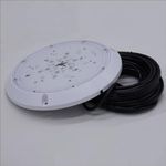 Poolexa PT10050 10 inch Large LED Color Inground Pool Light for Wet Niche with 50 Foot Cord (Controller not Included)