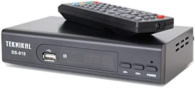 Teknikal HD Freeview Set Top Box Receiver Plus Recorder for Digital TV Channels Tuner HDMI / Scart Outputs USB Memory Slot DVB-T Digi Box 4 Switchover