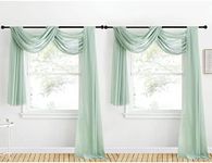 NICETOWN Voile Sheer Scarf Valances