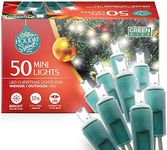 Christmas String Lights, 50 Premium LED Mini Christmas String Lights, Indoor/Outdoor Twinkle Lights for Xmas, Birthday, Wedding, Party, Bedroom & DIY Decoration (Bright White)