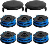 Bularie AC41RL3 Autofeed Dual Line Spool 0.065” 27ft Compatible with Homelite Electric String Trimmer UT41113 UT41120 UT41112 UT41122 UT41112B, Replacement Spool*6 & AC41HCA Cap*2