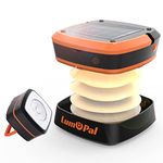 Solar Lantern Camping, Lumopal Collapsible Solar Camping Light Rechargable,LED Portable USB Solar Lamp IP54 Waterproof lights for Backpacking Gear,Emergency Charger for Phone,Tent,Power Outage, Hiking