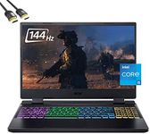 Acer Nitro 5 Gaming Laptop,15.6'' FHD 144Hz IPS,12th Gen Intel 12-Core i5-12500H,GeForce RTX 3060 140W,32GB RAM,1TB PCIe SSD+1TB HDD,VR Ready,TB4,WiFi6,4-Zone RGB,SPS HDMI 2.1 Cable,Win 11 (AN515)