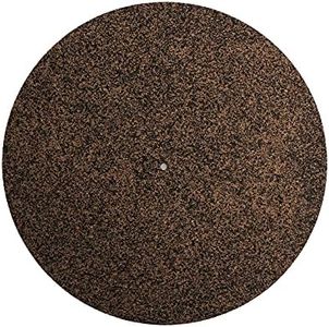 Cork & Rubber Turntable Platter Mat, Non Slip Anti Static Cork 12in Record Mat Pad for Records, Shockproof and, Improve Sound Quality