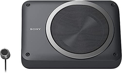 Sony XS-AW8 8-Inch Powered Under Seat Sub woofer with Wired Remote Control (XSAW8)