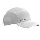 Halo Headband Low-Profile,Quick Drying Running Hats Men Women. Integrated Sweatband absorbs redirects Sweat. UPF50+. SZ 7 3/8, White, One size