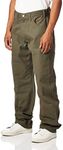 Dickies Men's Relaxed Fit Sanded Duck Carpenter Jean, Moss Green, 32W x 30L