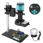 DHRUVPRO 48MP 180x 1080P 60FPS 2K + LED Light for Phone CPU PCB Repair HD-MI USB Industrial Digital Video Microscope Camera