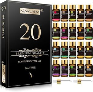 MAYJAM 20 Pcs Pure Essential Oil Gift Set, for Diffuser, Humidifiers, Skin Care, Massage, Fragrance Oil Scent for DIY Candle and Soap Making, Gift for Friend (5ML)
