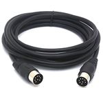 PIIHUSW 8 PIN DIN Cable Male to Male MIDI Extension Cord for Bang and Olufsen B&O PowerLink BeoLab (1.5 Meter)