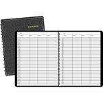 AT-A-GLANCE Undated Four-Person Daily Appointment Book, Black, 9.5 x 11.5 x 1 Inches (80-310-05)