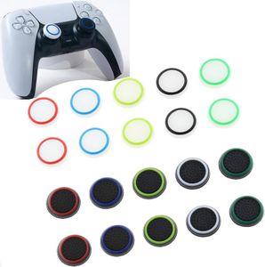 LimCryspp 20Pieces Replacement Thumb Grips Caps Cover Silicone Analog Controller Joystick Thumb Stick Cap Compatible with PS2/PS3/PS4/PS5/Xbox Controllers