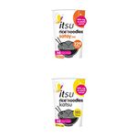 itsu Instant Rice Noodles Multipack Cup (Pack of 12) | Gluten-Free | Satay Flavour & Katsu Flavour