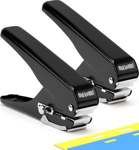 MyLifeUNIT 2-Pack Badge Hole Punch, Slot Puncher for Id Card, PVC Slot and Paper, Heavy-Duty Hole Punch for Pro Use