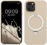 Silicone Phone Case Compatible with Apple iPhone 12 Pro Cover - Smartphone Cover Compatible with MagSafe - Moon Glow