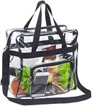 Clear Bag Stadium Approved,Stadium Security Travel & Gym Clear Tote Bags,12"x 6"x12"