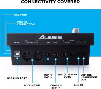 Alesis Command Mesh SE Electronic Drum Kit – Mesh Heads, USB/MIDI