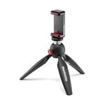 Manfrotto MKPIXICLMII-BK, Mini Tripod with Universal Smartphone Clamp, Made in Italy, for iPhone with or without Case, CSC, Vlogging, Videography, Black