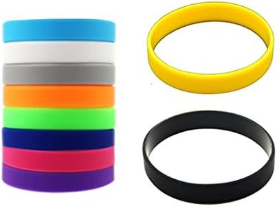 LIUJZZJ 10 Pièces Bracelets En Caoutchouc Bracelets En Silicone Pour Universels Pour Décoration De Fête Enfants Homme Et Femme