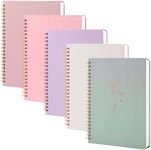 MGGAO A5 Spiral Notebook, 5 Pack Li