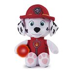 PAW Patrol, Snuggle Up Marshall Plush with Torch and Sounds, for Kids Aged 3 and Up