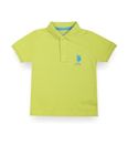 U.S. POLO ASSN. Boy's Regular Fit T-Shirt (UKTSHR0004N_LT. Yellow