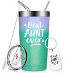 Fufendio Aunt Gifts - Gifts for Aunt from Niece, Nephew - Best Aunt Ever Gifts - Birthday Mothers Day Gifts for Aunt - Aunt Tumbler Cup 20oz