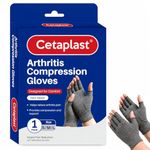 Cetaplast Arthritis Compression Gloves for Women and Men, for Pain Relief Rheumatoid and Osteoarthritis (Medium)