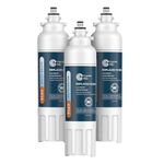 Crystala Filters XWF Replacement For GE XWF Refrigerator Water Filter 3 Pack