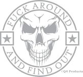 FAFO Skull Decal - Fuck Around and Find Out Color Decal Sticker for Your Car or Truck Window