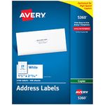 AVERY Copier Label, Mailing, 1-1/2 x 2-13/16 Inches, 2100 per Box, White (AVE5360)