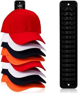 MAGTSMEI Hat Organizer for Baseball Caps, 1 Pack Hat Rack Adhesive Hat Hooks for Wall Hold Up to 16 hats, Hat Storage Display Hat Hanger Holder for Door Closet, Patent Pending