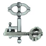 Bepuzzled Key Ii Hanayama Cast Metal Brain Teaser Puzzle (Level 2)-12 Years And Up For Kids