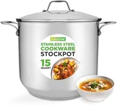 NutriChef 15-Quart Large Stainless 