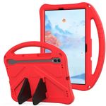 YRH for Galaxy Tab S9 FE 5G Case 10.9-inch, Kids EVA Stand Handle Protective Cover for Samsung S9 FE/S9/S8/S7 Tablet Case, Red