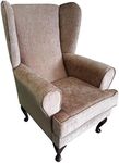 EURODIVANI high seat wing chair Beige colour 21" seat height